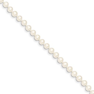 4-5mm White Cultured Near Round Pearl Bracelet 7.5 Inch 14k Gold WPN040-7.5, MPN: WPN040-7.5, 81547…
