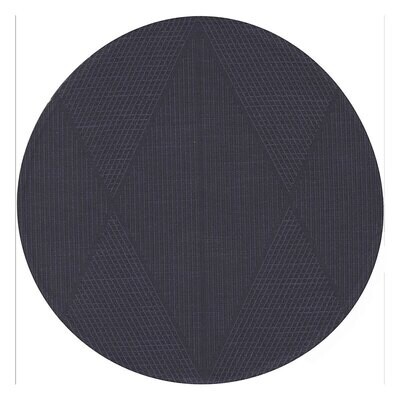 Le Jacquard Francais Placemat Club Losanges Prusse ¯38 89% Cotton 11% Linen 15 Inch 28395 Set of 4,…