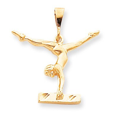 Solid Gymnast Charm 10k Gold 10C888, MPN: 10C888, 883957430065