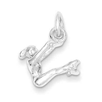 Gymnast Charm Sterling Silver QC756, MPN: QC756, 883957916941