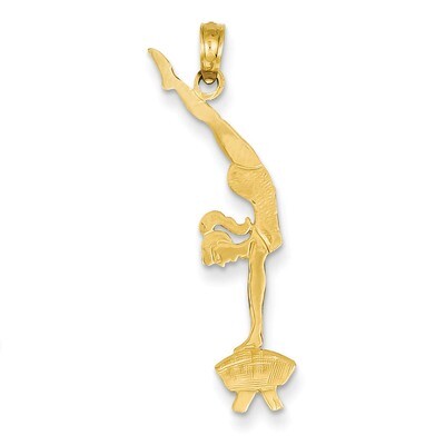 Gymnast Pendant 14k Gold Solid Polished D1450, MPN: D1450, 637218019434