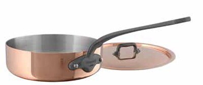 Mauviel M150C Saute Pan with Lid 28cm 11 Inch 5.2 Qt.