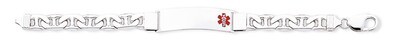 7 Inch Medical ID Anchor Link Bracelet Sterling Silver XSM33-7, MPN: XSM33-7, 883957273808