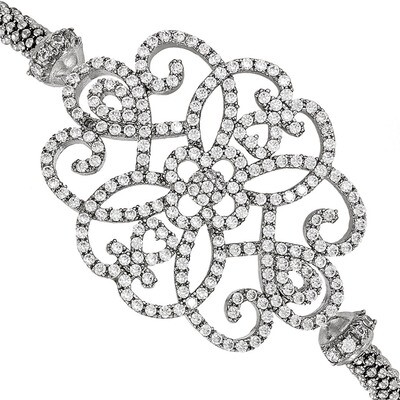 Leslie&#39;s CZ Polished Bracelet Sterling Silver HB-QLF572, MPN: QLF572, 191101551451