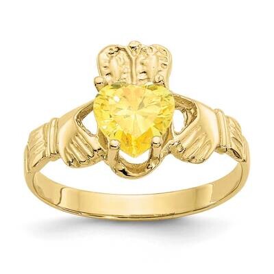 November Birthstone Claddagh Ring 10k Gold 10R497, MPN: 10R497, 191101714863