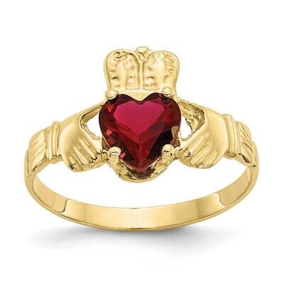 January Birthstone Claddagh Ring 10k Gold 10R487, MPN: 10R487, 191101715167