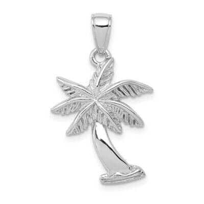 Palm Tree Pendant 14k White Gold K2892W, MPN: K2892W, 637218143955