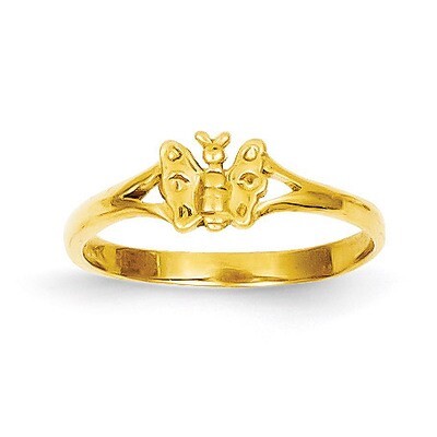 Butterfly Baby Ring 14k Gold R529, MPN: R529, 637218001842