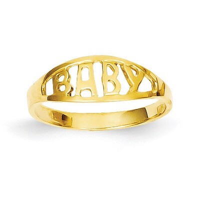 Baby Ring 14k Gold Polished D116, MPN: D116, 886774092249