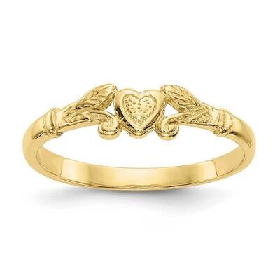 Heart Baby Ring 10k Gold 10K3844, MPN: 10K3844, 191101726576