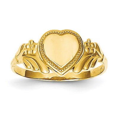 Heart Baby Ring 14k Gold Polished K5139, MPN: K5139, 637218046638
