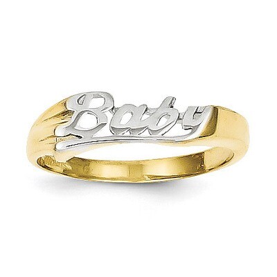 Baby Ring 10K Gold &amp; Rhodium 10C1153, MPN: 10C1153, 886774020167