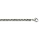 Polished 3.5mm 18 Inch Cable Chain Titanium TBN185-18, MPN: TBN185, 191101872709