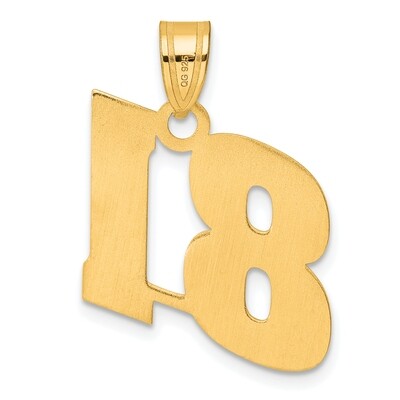 Block Number 81 Pendant 14k Gold Polished BN81, MPN: BN81, 196904078839
