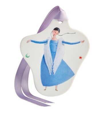 Vista Alegre Angels Blue Angel Ornament, MPN: 21121911,