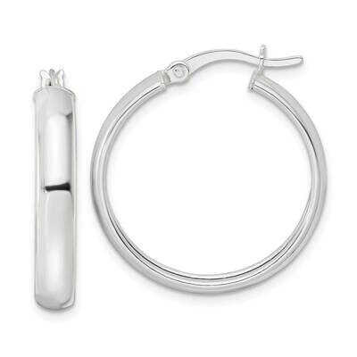 Hoop Earrings Sterling Silver Polished QE15860, MPN: QE15860, 196904151846