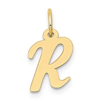 Script Initial R Charm 10k Gold Small 10YC658R, MPN: 10YC658R,