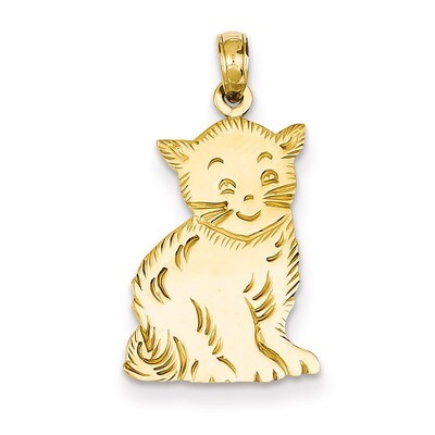 Cat Charm 14k Gold Polished C2358, MPN: C2358, 637218036271