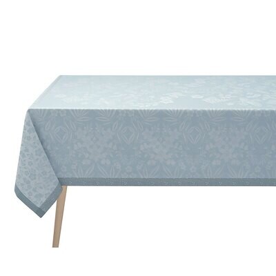 Le Jacquard Francais Tablecloth Poesi Hiver Blue 99% Cotton 1% Lurex 69 x 69 Inch 27688, MPN: 27688…