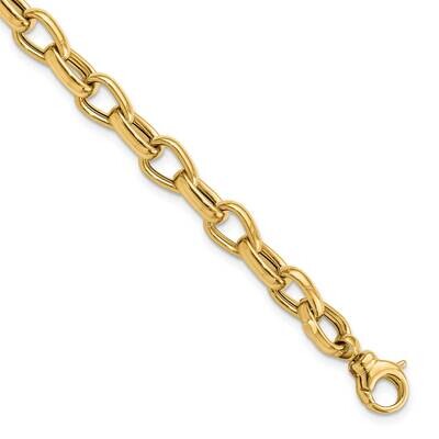 Fancy Link Bracelet 14k Gold Polished FB1963-7.75, MPN: FB1963-7.75, 883957810386