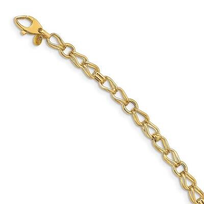 Fancy Link Bracelet 14k Gold Polished  SF2692-7.5, MPN: SF2692-7.5, 191101982262