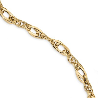7.5 Inch Fancy Link Bracelet 14k Gold SF2431-7.5, MPN: SF2431-7.5, 191101981234