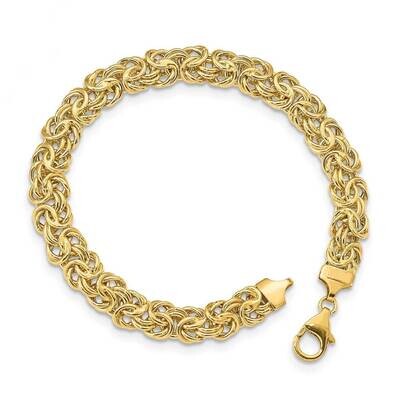 Fancy Byzantine Link Bracelet 14k Gold Polished  SF2731-8, MPN: SF2731-8, 191101982453