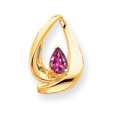 7x5mm Pear Pink Tourmaline slide 14k Gold XS195PT, MPN: XS195PT, 883957270203