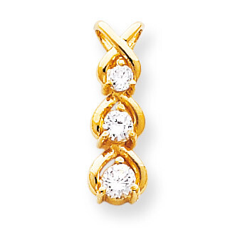 Diamond Chain Slide 14k Gold XP675AA, MPN: XP675AA, 883957210971