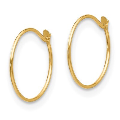 Small Baby Endless Hoop Earrings - 14k Gold SE338 by Madi K, MPN: SE338, 27657063660
