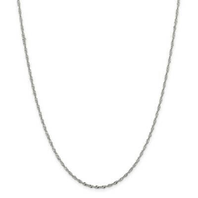 2mm Singapore Chain 30 Inch Sterling Silver QFC99-30, MPN: QFC99-30,