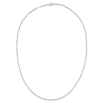 20 Inch 1.40mm Singapore Chain Sterling Silver QFC68-20, MPN: QFC68-20, 883957084862