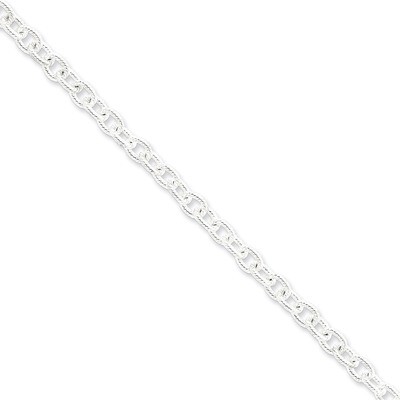 20 Inch 6.25mm Fancy Rolo Chain Sterling Silver QFC48-20, MPN: QFC48-20, 883957943152