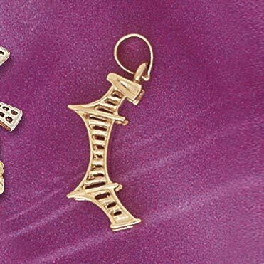 Dazzlers Jewelry Travel Pendant Necklace Charm Bracelet in Yellow, White or Rose Gold 4921, MPN: DZ…