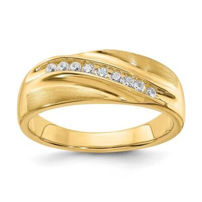 Diamond Men&#39;s Band : Satin E/W 14k Gold RM6110B-020-YAA, MPN: RM6110B-020-YAA, 196904148198