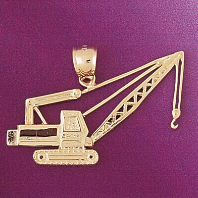 Dazzlers Jewelry Tractor Pendant Necklace Charm Bracelet in Yellow, White or Rose Gold 4304, MPN: D…