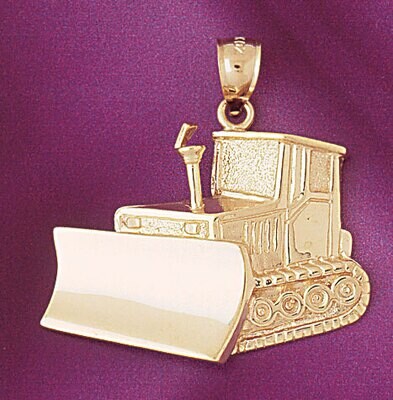 Dazzlers Jewelry Tractor Pendant Necklace Charm Bracelet in Yellow, White or Rose Gold 4297, MPN: D…