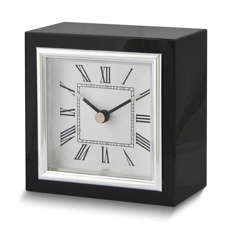 Black Square Desk Clock GM26039