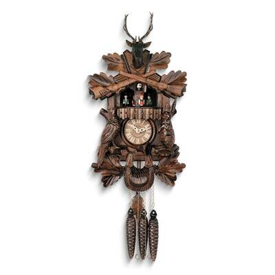 Carved Animals Hunters Cuckoo Clock GM25173, MPN: GM25173, 711705000461