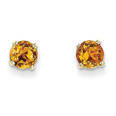 5mm Citrine Earrings November 14k Gold XBE71, MPN: XBE71, 883957217499