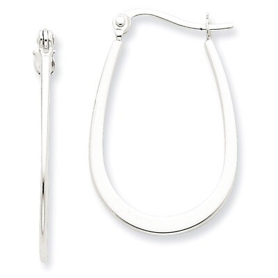 Hoop Earrings Sterling Silver Polished QE6623, MPN: QE6623, 723252287585