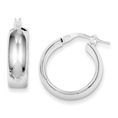 6.00mm Hoop Earrings Sterling Silver QE832, MPN: QE832, 886774113999