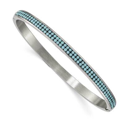 Preciosa Crystal 4.75mm Hinged Bangle Stainless Steel Polished SRB2585, MPN: SRB2585, 191101864872