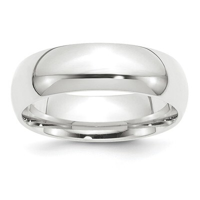 8mm Half-Round Comfort Fit Lightweight Band Platinum PLWCF080 Engravable, MPN: PLWCF080, 8867742754…