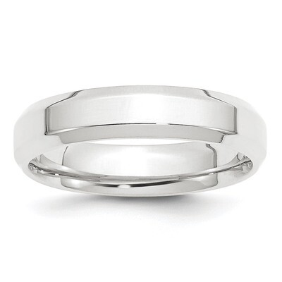 5mm Polished Beveled Edge Platinum PBE050 Engravable, MPN: PBE050, 886774272429