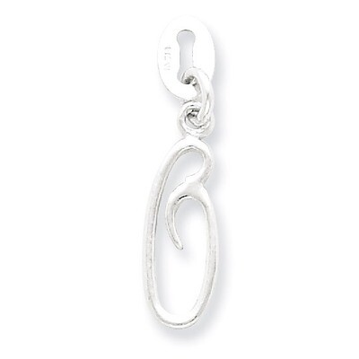 Initial O Pendant Sterling Silver QC6510O, MPN: QC6510O, 883957557038