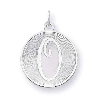 Brocaded Initial O Charm Sterling Silver QC4162O, MPN: QC4162O, 883957354750