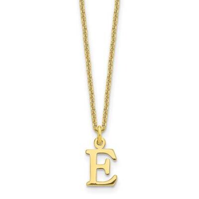 Cutout Letter E Initial Necklace 10k Gold 10XNA727Y/E, MPN: 10XNA727Y/E,