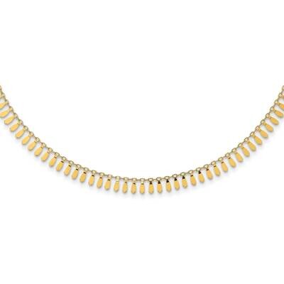Fancy with 2 In Extender Necklace 19.25 Inch 14k Gold Polished SF2835-17.25, MPN: SF2835-17.25, 883…
