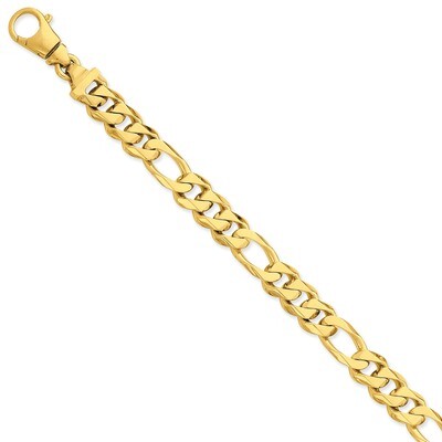 10.9mm Polished Fancy Link Necklace 22 Inch 14k Gold LK463-22, MPN: LK463-22, 191101180613